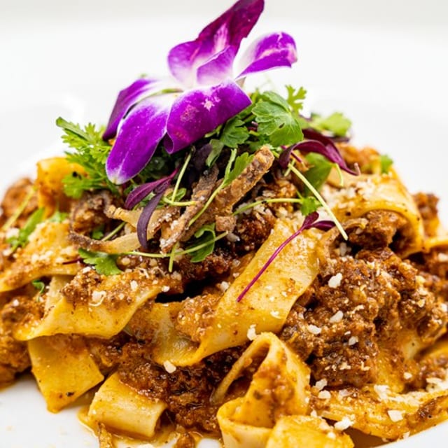 Pappardelle Bolognese.