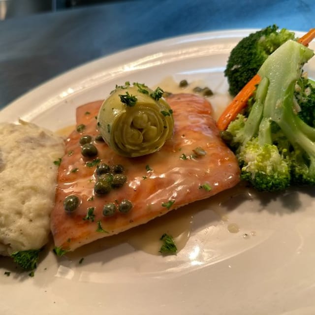 Salmon & Roman Artichokes.