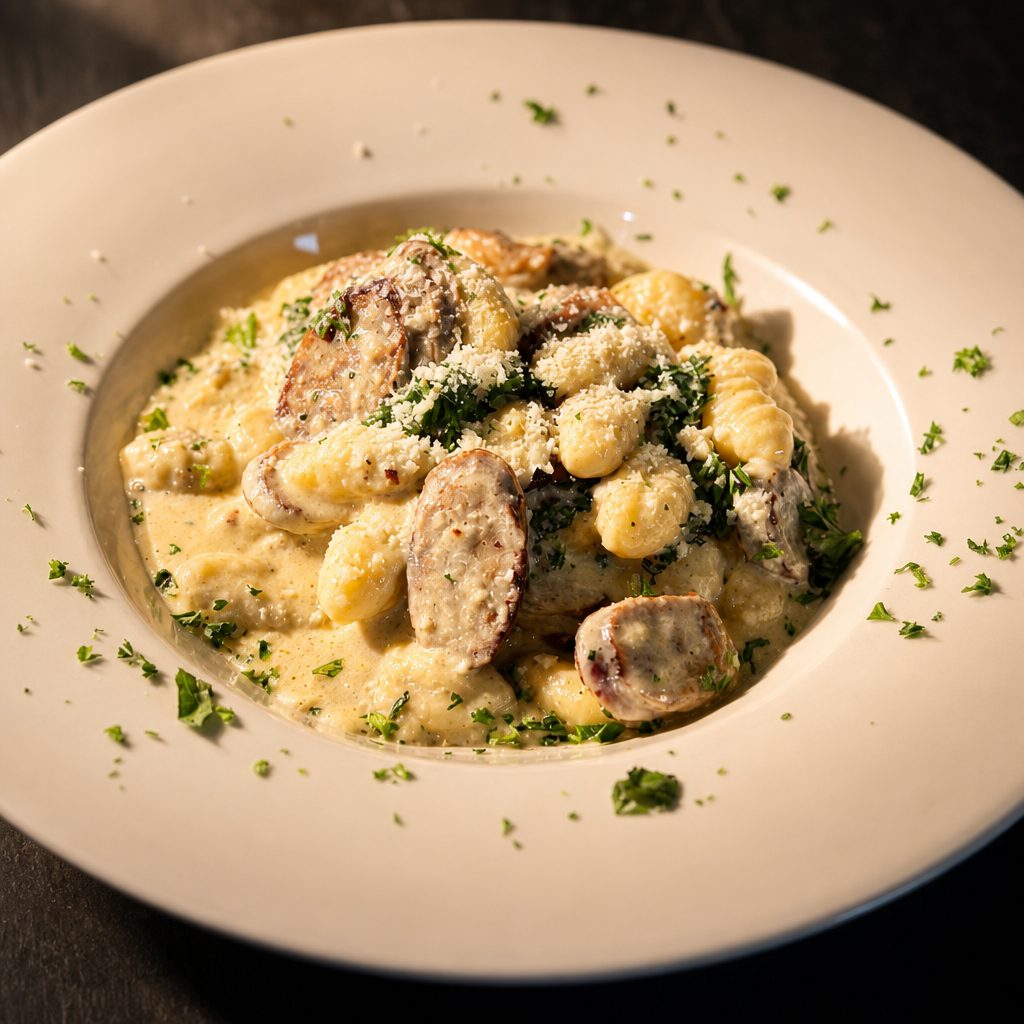 House Crafted Gnocchi & Italian Sausage.