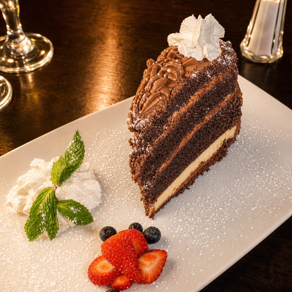 Chocolate cake.